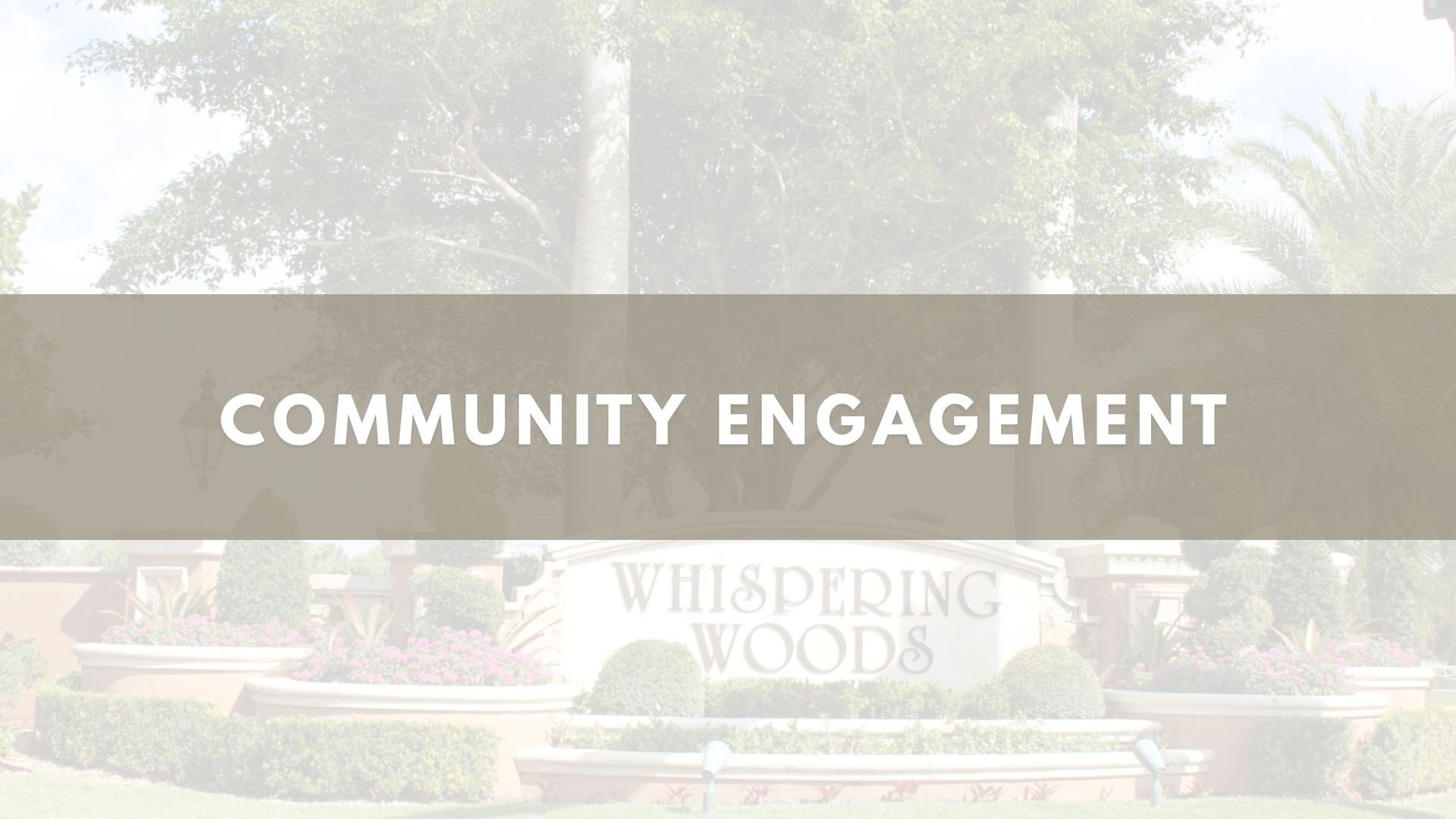 Community Engagement Committee Orientation